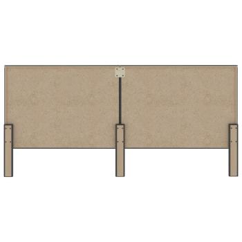 Kopfteil Dunkelgrau Stoff 200×200 cm