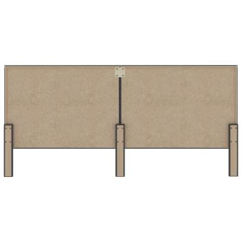 Kopfteil Dunkelgrau Stoff 200×200 cm