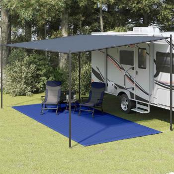 ARDEBO.de - Zeltteppich 250x600 cm Blau HDPE