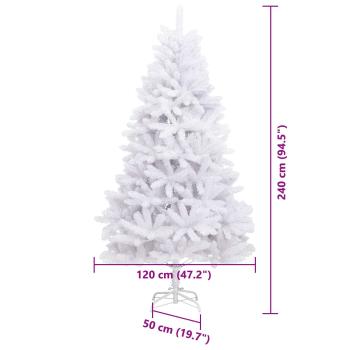 Künstlicher Weihnachtsbaum Weiß 120 x 120 x 240 cm