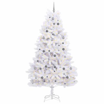 Künstlicher Weihnachtsbaum Weiß 128 x 128 x 270 cm