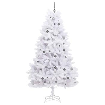 Künstlicher Weihnachtsbaum Weiß 128 x 128 x 270 cm