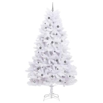 Künstlicher klappbarer Weihnachtsbaum Weiß 138 x 138 x 300 cm
