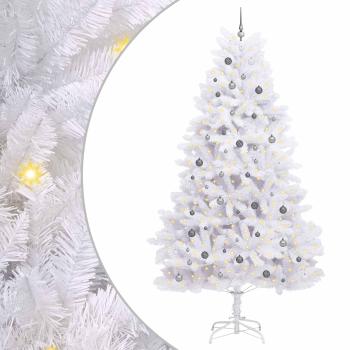 Künstlicher klappbarer Weihnachtsbaum Weiß 138 x 138 x 300 cm