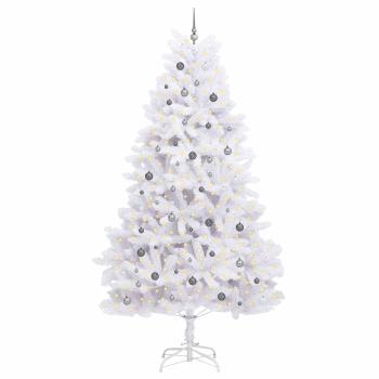 Künstlicher klappbarer Weihnachtsbaum Weiß 138 x 138 x 300 cm
