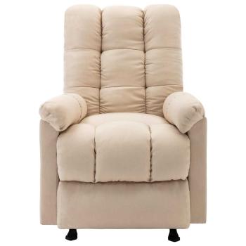 Massagesessel Creme Stoff