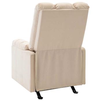 Massagesessel Creme Stoff