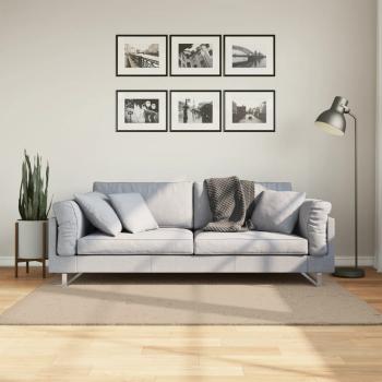 ARDEBO.de - Teppich HUARTE Kurzflor Weich und Waschbar Sandfarben 120x170cm