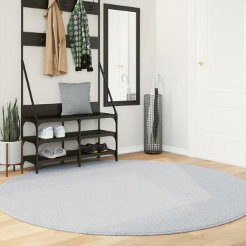 ARDEBO.de - Teppich HUARTE Kurzflor Weich und Waschbar Grau Ø 200 cm