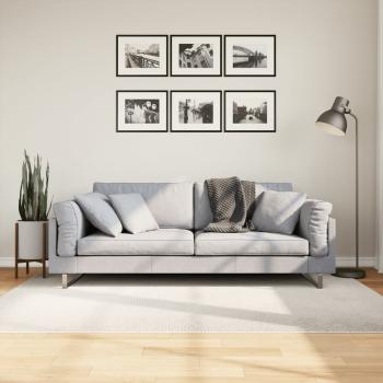 ARDEBO.de - Teppich IZA Kurzflor Skandinavischer Look Creme 140x200 cm