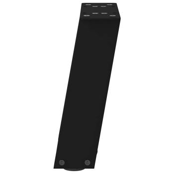 Couchtischbeine U-Form 2 Stk. Schwarz 30x(30-31) cm Stahl