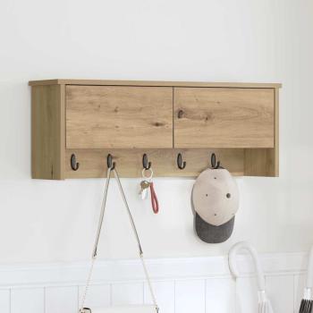 ARDEBO.de - Wandmontierter nachttisch Wandhalterung Artisan-Eiche