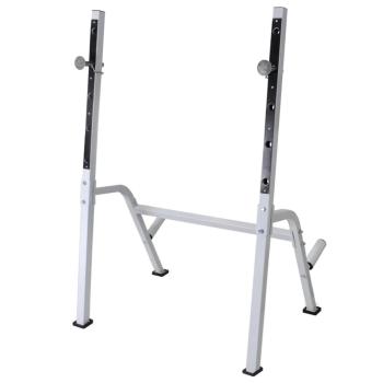Hantelbank mit Ablage, Langhantel und Kurzhantel-Set 120 kg