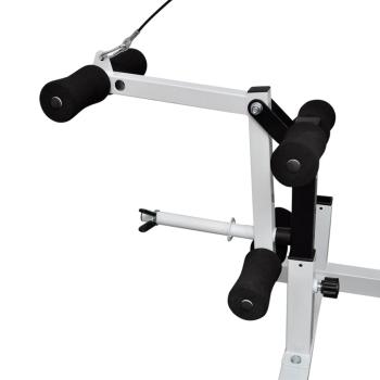 Hantelbank mit Ablage, Langhantel und Kurzhantel-Set 120 kg