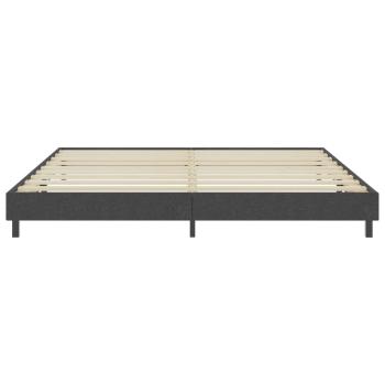 Boxspringbett Dunkelgrau Stoff 200x200 cm