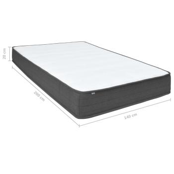 Boxspringbett Dunkelgrau Stoff 180x200 cm