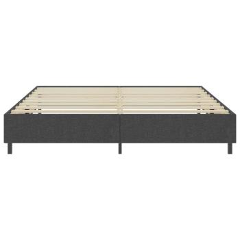 Boxspringbett Dunkelgrau Stoff 200x200 cm