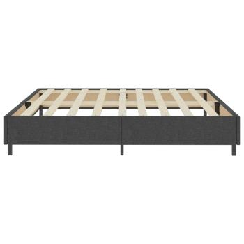 Boxspringbett Dunkelgrau Stoff 200x200 cm