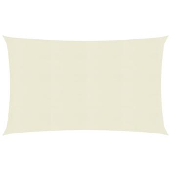 Sonnensegel 160 g/m² Creme 6x8 m HDPE