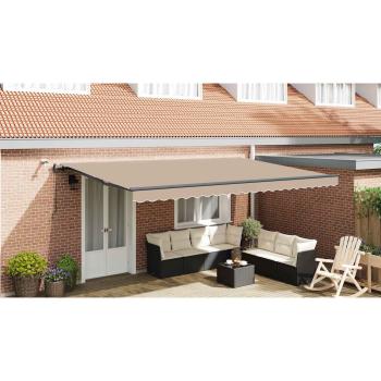 Markisenstoff mit Beige 500 x 350 cm Polyester