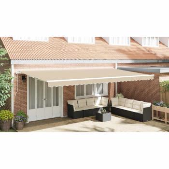 Elektrische ausziehbare Markise Beige 600 x 350 cm