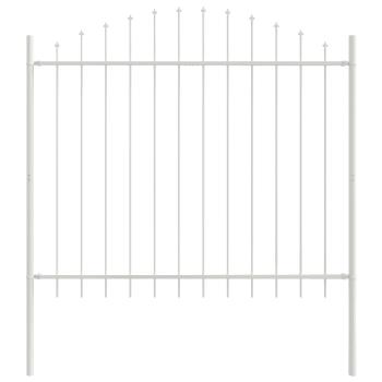 Gartenzaun WOERDEN 7 Stk. 170 x 165 cm Weiß