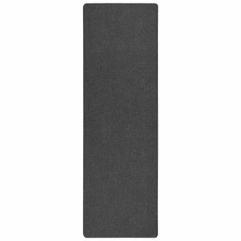 Teppichläufer Dunkelgrau 100 x 300 cm 100% Polypropylen