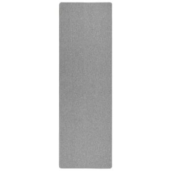 Teppichläufer Hellgrau 100 x 250 cm 100% Polypropylen