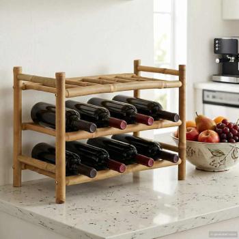 ARDEBO.de - Weinregal Bambus Natur