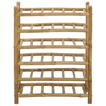 Weinregal Natur 57 x 29,5 x 72 cm Bambus