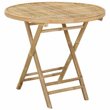Gartentisch Natur 80 x 70 cm Bambus