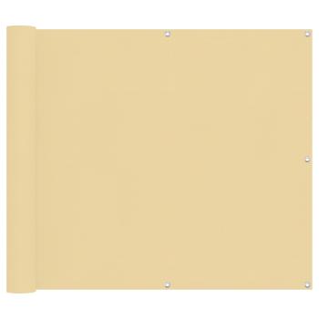 Balkonsichtschutz Sand 100 x 400 cm Oxford-Stoff