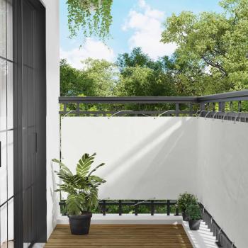 ARDEBO.de - Balkonsichtschutz 100 x 500 cm Oxford-Stoff Rechteckig Weiß