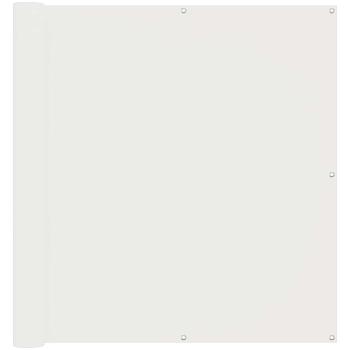 Balkonsichtschutz Weiß 110 x 1000 cm Oxford-Stoff