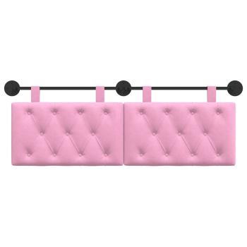 Hängendes Kopfteil Rosa Stoff