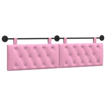 Hängendes Kopfteil Rosa Stoff