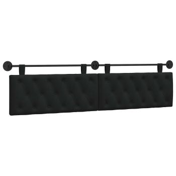 Hängendes Kopfteil Schwarz Stoff