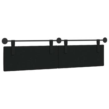 Hängendes Kopfteil Schwarz Stoff