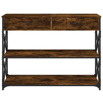Konsolentisch Räuchereiche 100x28x75 cm Holzwerkstoff