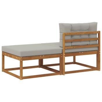 Sectional Sofa Einheiten mit Kissen 2 Stück Natur