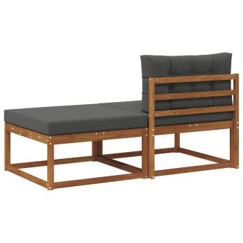 Sectional Sofa Einheiten mit Kissen 2 Stück Natur