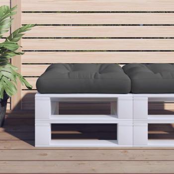 ARDEBO.de - Palettenkissen Schwarz 60x61,5x10 cm Stoff