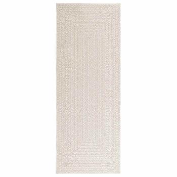 Teppich ZIZUR Creme 80x200 cm Jute-Optik Indoor und Outdoor