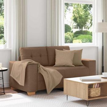 ARDEBO.de - Loveseat-Sofa Braun 160x77x82 cm Stoff