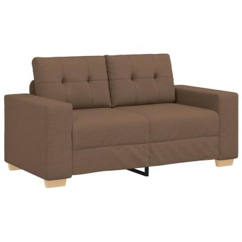 Loveseat-Sofa Braun 160x77x82 cm Stoff