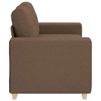 Loveseat-Sofa Braun 160x77x82 cm Stoff