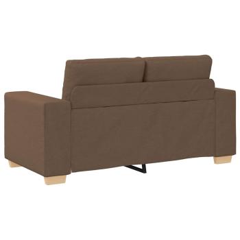 Loveseat-Sofa Braun 160x77x82 cm Stoff