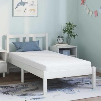 ARDEBO.de - Matratze Weiß 80 x 160 cm Jacquard-Stoff