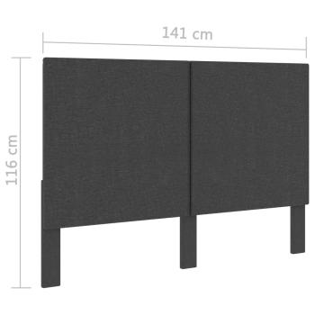 Boxspringbett Dunkelgrau Stoff 140x200 cm