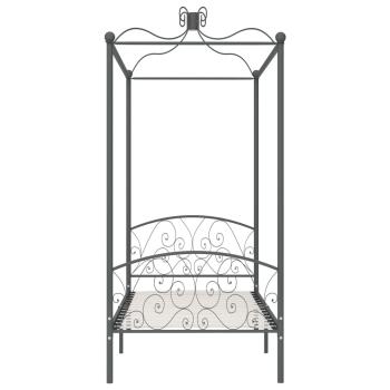 Himmelbett-Gestell Grau Metall 90 x 200 cm